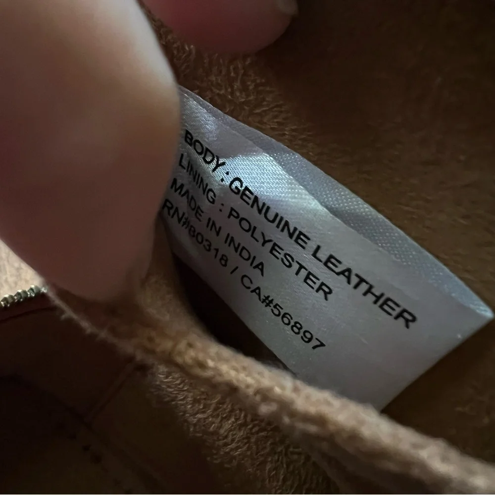 LUCKY BRAND Leather Jewelry Case in Cognac Brown